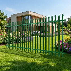 Direct Factory Good Quality Wrought Iron Palisade Fence Easily Assembled Steel Palisade Fencing