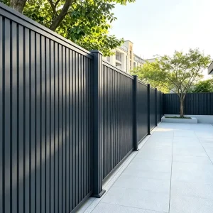 Direct Factory Heavy Duty Black Privacy Fence Eco-Friendly Garden Fence Aluminum Privacy Screen Outdoor Privacy Fence