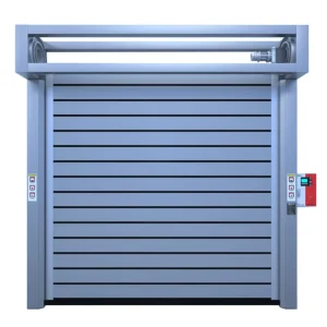 Direct Factory Sale Customizable Size Modern Design Turbo Fast Metal Rolling Polymer Security Door for Warehouses Finished