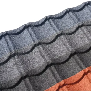 Direct Factory Supply Roof Tile Easy Installation Long Lifespan bond tile stone coated metal roofing tile