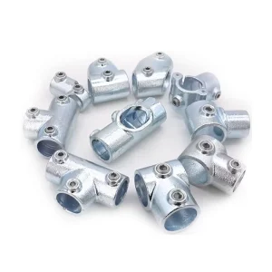 Double Galvanized Malleable Cast Iron Key Clamp Pipe Fittings for Home Design Furniture