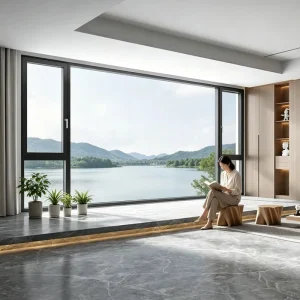 Double Glazed Soundproof Thermal Break Aluminum 95 Series Modern Swing Villa Custom Window Aluminum Alloy Windows
