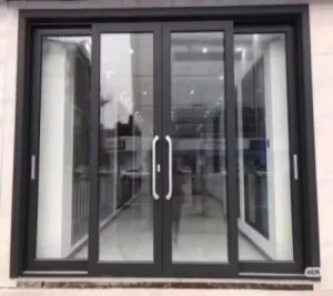 Double Glazing Aluminium Exterior Sound Proof Sliding Doors Aluminium Slide Interior Double Door Thermal Glass