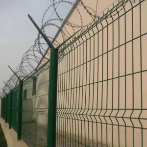 Double-Layer Coated 3D Fence Panel Garden Security Welded Wire Mesh Anti-Corrosion Steel Railing