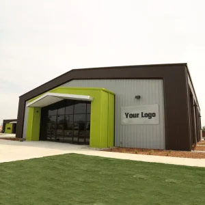 Double Slopes Steel Structure Construction Factory Industrial K Span Building Plans With Hydroponics Systems