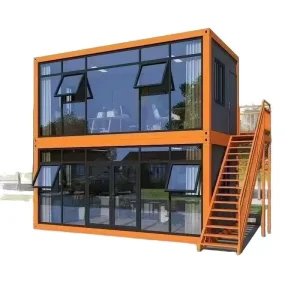 Double Story Flat Pack Container House Quick Assembly Dormitory for Student Campus Housing