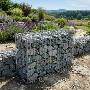 Double Twisted Galvanized Steel Gabion Basket Anti-Corrosion for Flood Control, Water, Floor and Wall Decoration
