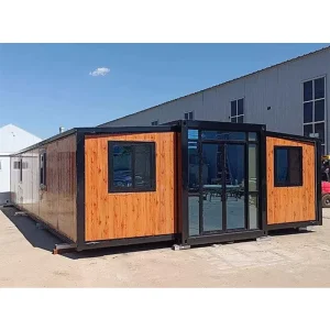Double Wing 20FT 30FT 40FT Prefabricated Movable Modern Expandable Container Home 3 Bedroom Prefab Foldable House