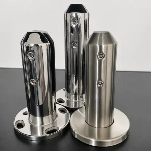 Duplex 2205 Round Profile Round Base Frameless Glass Spigot for Pool Fence Glass Railing and Balustrade