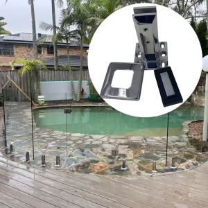 Duplex 2205 Stainless Steel Frameless Glass Pool Fence Spigot for 12mm Tempered Glass Outdoor Railing
