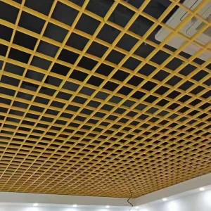 Durable Custom Size Aluminium Alloy Honeycomb Ceiling Panels Grid for Hotel Office Building Modern Design Fireproof Waterproof