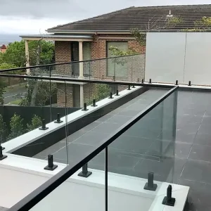 Durable Glass Hardware Frameless Glass Railing Spigot with Solid 304 316 2205 Stainless Steel
