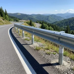Durable Hot Dip Galvanized Steel Crash Barrier W Beam Guardrail Corrugated Road Safety Railing Bulk Supply