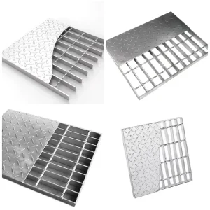Durable Metal Building Materials Galvanized Composite Steel Grating Grid Plate for Industrial Walkways