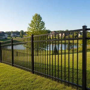 Durable Metal Picket Fence Decorative Garden Border Fencing for Yard Heavy Duty Rustproof Steel Fence Panels