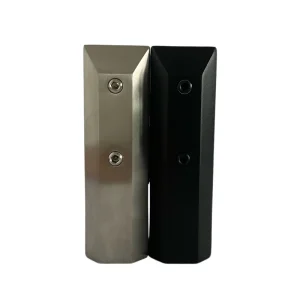 Durable Stainless Steel Balcony Railing Clamp Modern Design Water Resistant Black Polished Brushed Surface Tempered Glass