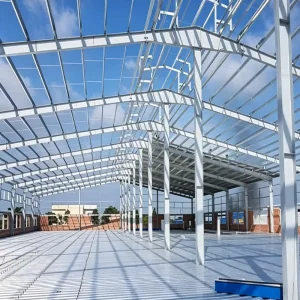 Durable Steel Structure Building with More Than 5 Years Warranty and Online Technical Support for Warehouse Construction