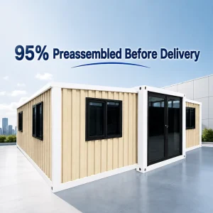 Durable Structure Waterproof 20/40 Ft Luxury Tiny House Prefabricated Expandable Container House Mobile Modular Home for Resort