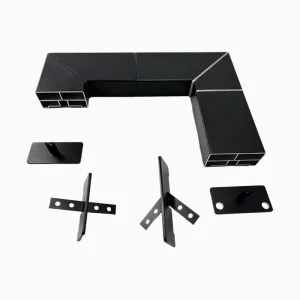Duty Aluminum Alloy Glass Clamping Channel Guardrail System Wall Mounted Stair Railing
