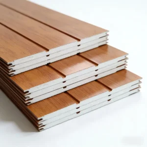 Modern Metal Wall Panels with Tile-Look Finish, Steel EPS Outdoor Warehouse Exterior Wall Roofing Cold Room Workshop Kitchen Catering