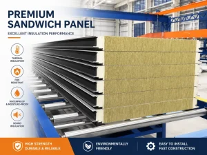EPS Sandwich Panels Factory Wall Cladding Roof Panel Steel Building Lightweight Thermal Insulation Material