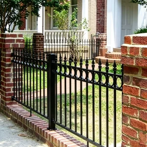 Easily Assembled No-Dig Aluminum Alloy Security Fence with Powder Coated Finish