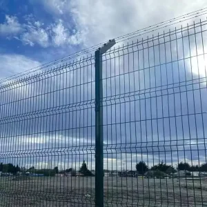 Easy-Assembled Iron Frame 3D Curved Wire Mesh Security Fencing Panel for Gardens