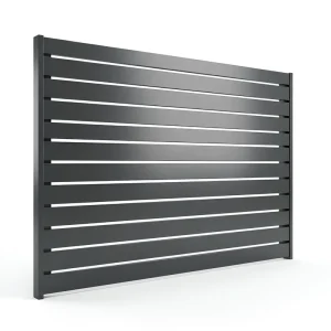 Easy DIY Modular Aluminum Fence Horizontal Slat Privacy System Powder Coated Metal Garden Stair Villa Hotel Fencing Projects
