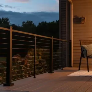 Easy Install Cable Railing Stainless Aluminum 42″ Balustrade Handrail Balcony Outdoor Deck Railing