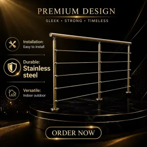 Easy Install Stainless Steel Cable Railing Outdoor Handrail for Stairs Balconies Villas & Gardens Rust Resistant Low Cost