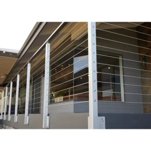Easy Installation 316 Stainless Steel Balustrade Railing Cables OEM Supported Wall Mounted Cable Railing Outdoor Villa Garden