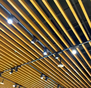 Easy to Clean Modern Aluminum Alloy U Shaped Smoke Proof Class Fire Resistant Grid Panels for Hotels Hospitals Laboratories