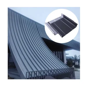 Easy to Install Concealed Vertical Seam Aluminum Roof Panels Metal Building Materials with Waterproof Feature for Roof Tiles