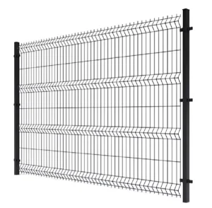 Easy-to-assemble 3D Iron Frame Classic Outdoor Fence Panels Eco-Friendly PVC Coating Galvanized Metal