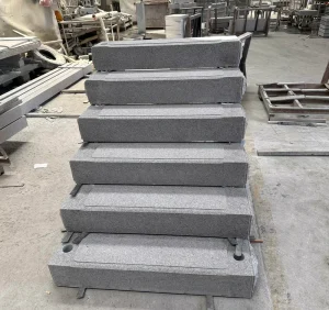Eco Friendly Durable Multi Color Gray Granite Stairs For Exterior Outdoor Landscaping Yard Park