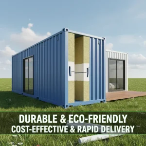 Eco Friendly Fire Resistant Water Resistant Metal Edge Sealing Sandwich Panel for Building Projects