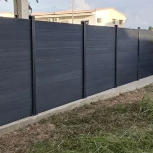Eco-Friendly Waterproof No-Maintenance Outdoor Decorative Aluminum Alloy Fence Panels Metal Horizontal Fence