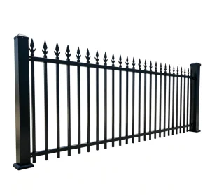 Eco-friendly Steel Fence Panels Galvanized Security Fencing for Modern Residential Rigid Tubular Metal Picket Fencing