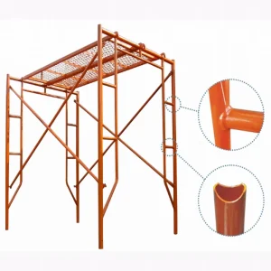Economical Construction Materials Metal Scaffold Frame Painted H Frame Scaffolding for Building Construction
