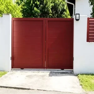 Electric Aluminum Alloy Powder Coated Customizable Dimensions Durable Eco-Friendly Entrance Gates Security