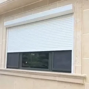 Electric Aluminum Rolling Windows Automatic Security Metal Rolling Up Window Aluminum
