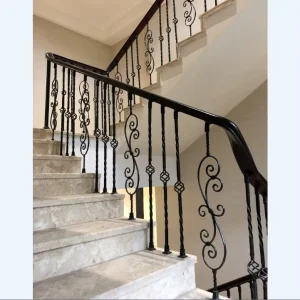 Elegant Mild Steel Handrail Outdoor Steel Stair Handrails for Stairs