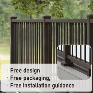 Elegant Upscale Stainless Steel & Aluminum Alloy Handrails for Outdoor Villa Balcony Staircase Weddings Banquets Safety Fence