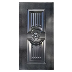 Embossed Steel Sheet Customized Anti-theft French Metal Door Panel Stamped Steel Door Skin