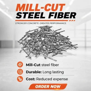 Energy Absorption Wavy Milled Steel Fiber for Mining Heavy Machinery Foundation