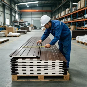 Energy Saving Metal Embossed Carved Board PU Sandwich Panel for Construction Exterior Decoration