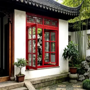 Energy Saving Thermal Break Triple Glazing Aluminum Windows European Standard Passive House Aluminum Casement Windows