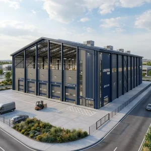 Engineered Steel Structure Prefabricated Building Featuring Corrosion Resistant Components For Commercial Storage Projects