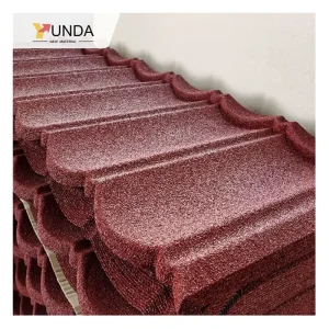 Ensure Quality Durable 50 Years 0.5mm 0.45mm Lifetime Color Bond Style Stone Coated Roofing Tile