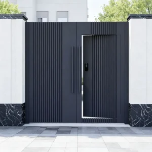 Entrance Security Metal Wrought Iron Exterior Gate for House or Villa